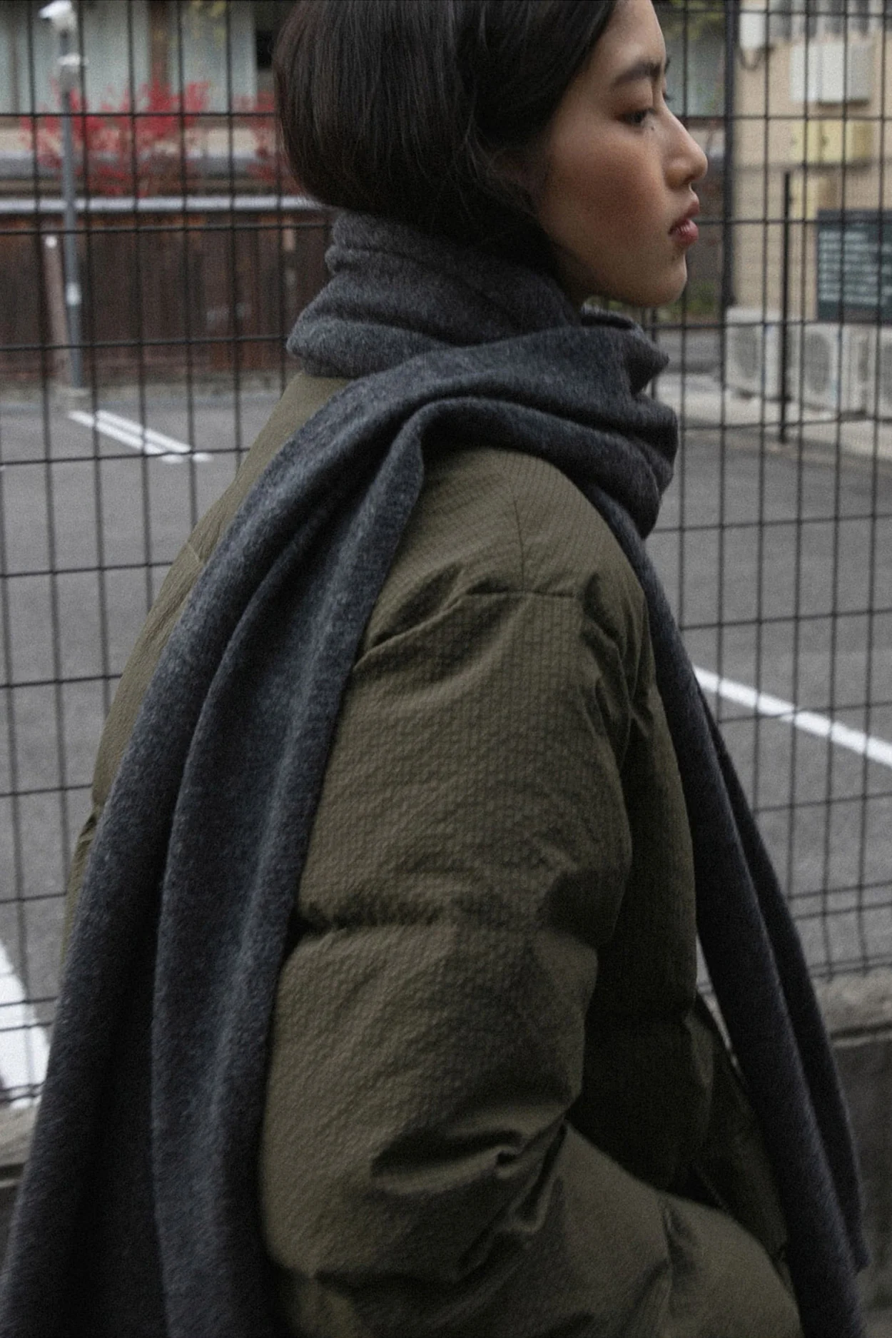 heritage gingham duck down | OHOTORO