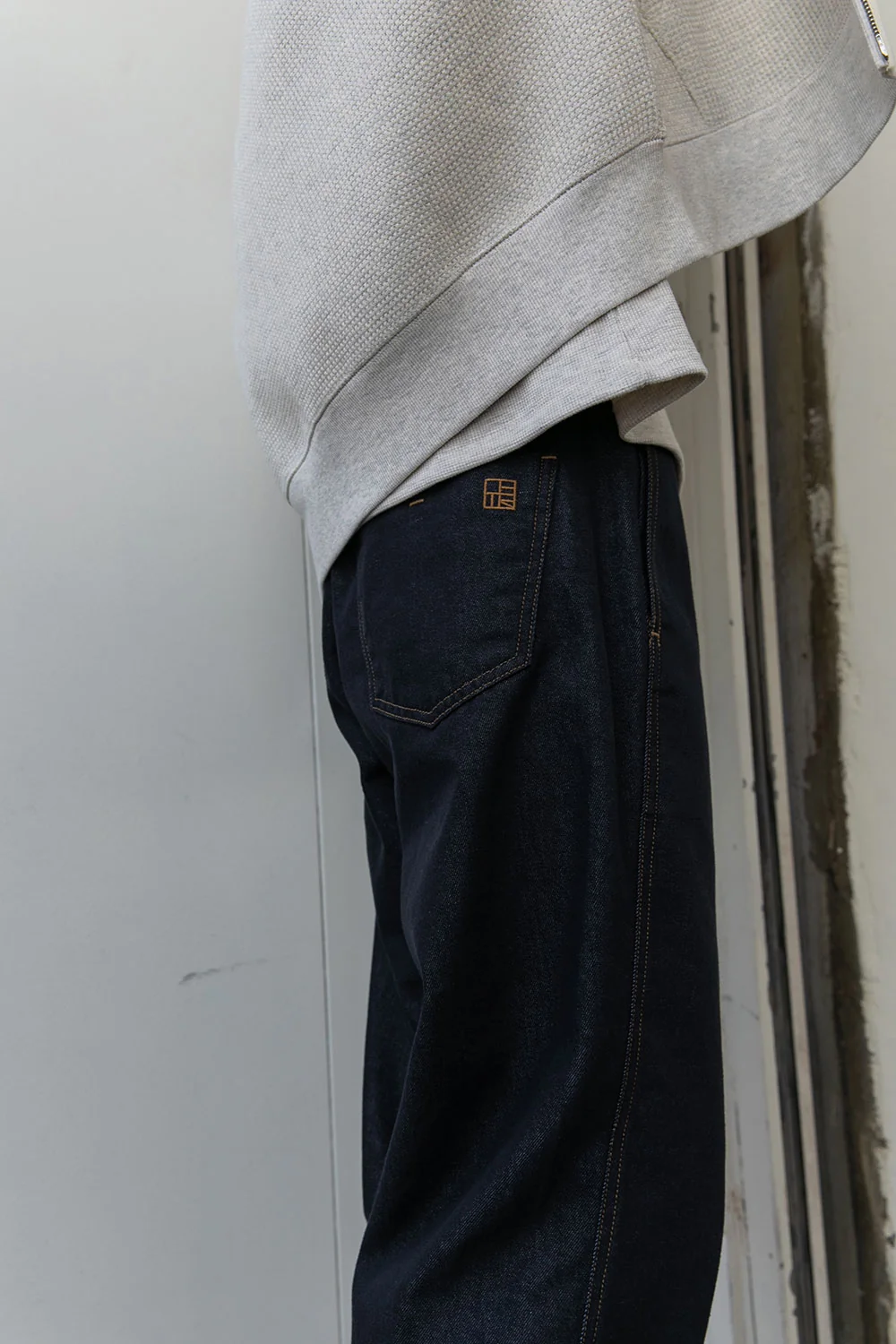 wide stitch jeans for him | OHOTORO