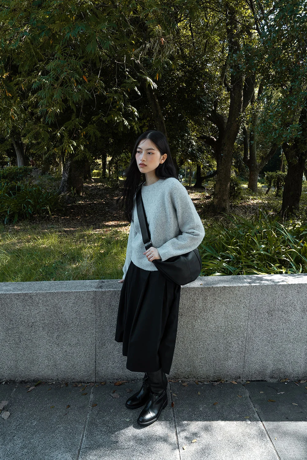pocket flow skirt | OHOTORO