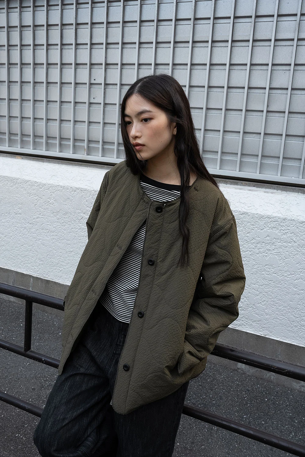 triple quilting jacket (reversible) | OHOTORO