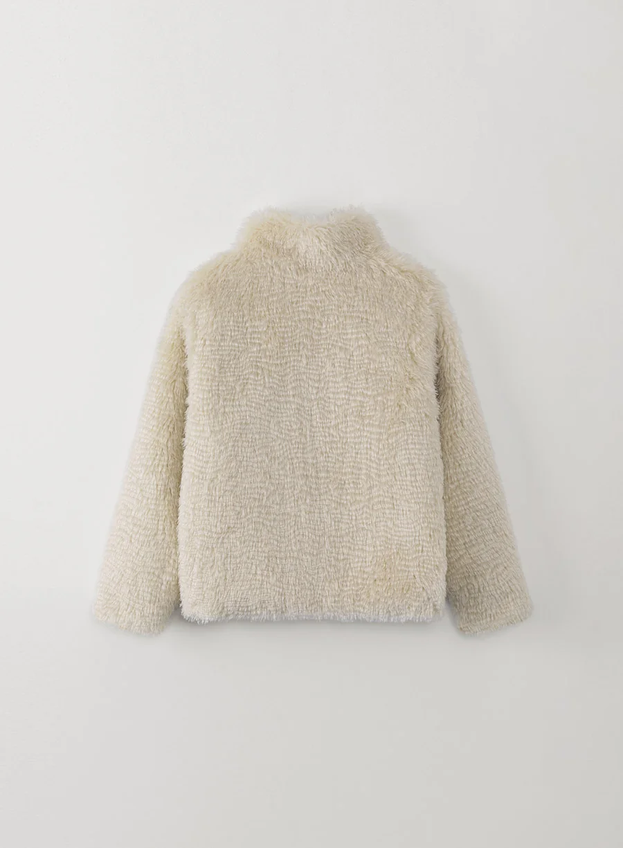 shaggy fur jacket | OHOTORO