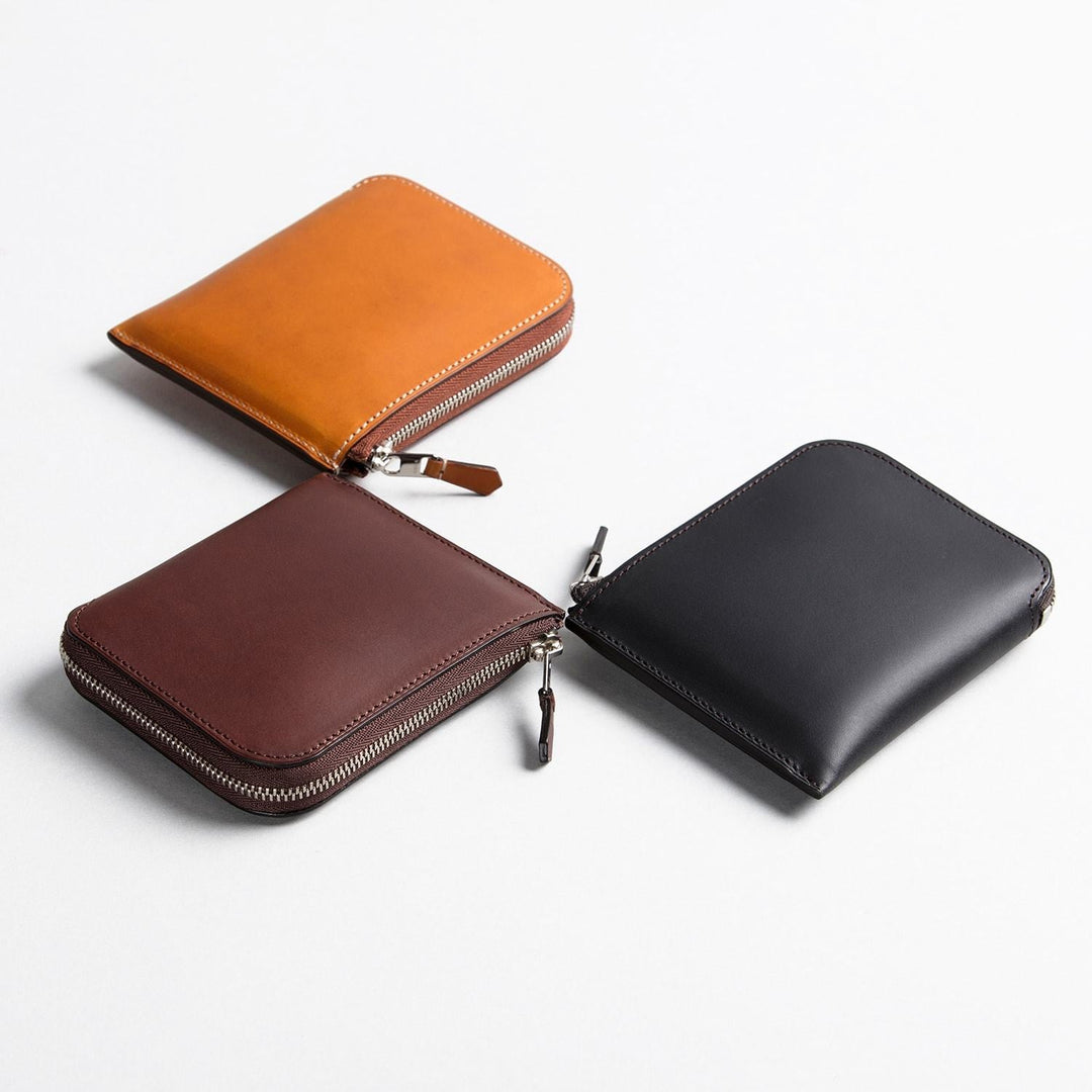 大峽製鞄 ｜ ミニ財布－Lジップ札入れ 『マルチケース』(ブラウン