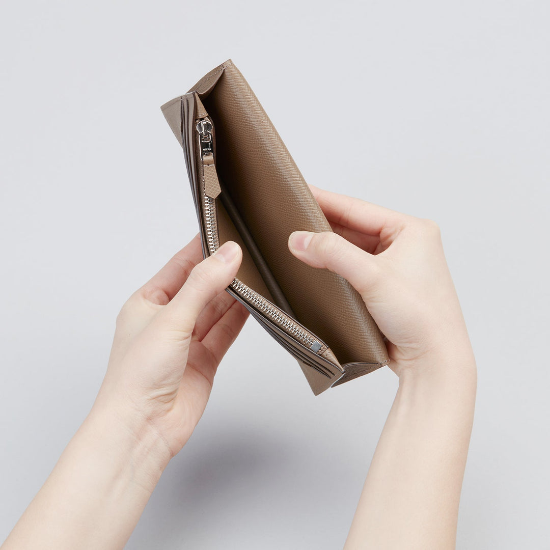 長財布｜大峽製鞄－束入れ (通しマチ・小銭入れ付き)【1057-ECF】