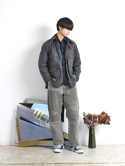 VINTAGE】88s 3warrant Barbour 4pocket BEDALE Navy C38 - 毎日を