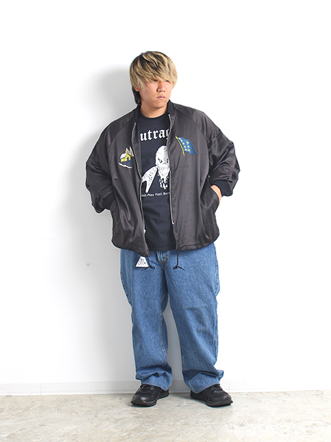 THRIFTY LOOK】REVERSIBLE SOUVENIR ALASKA JACKET SATIN - OIKOS 毎日