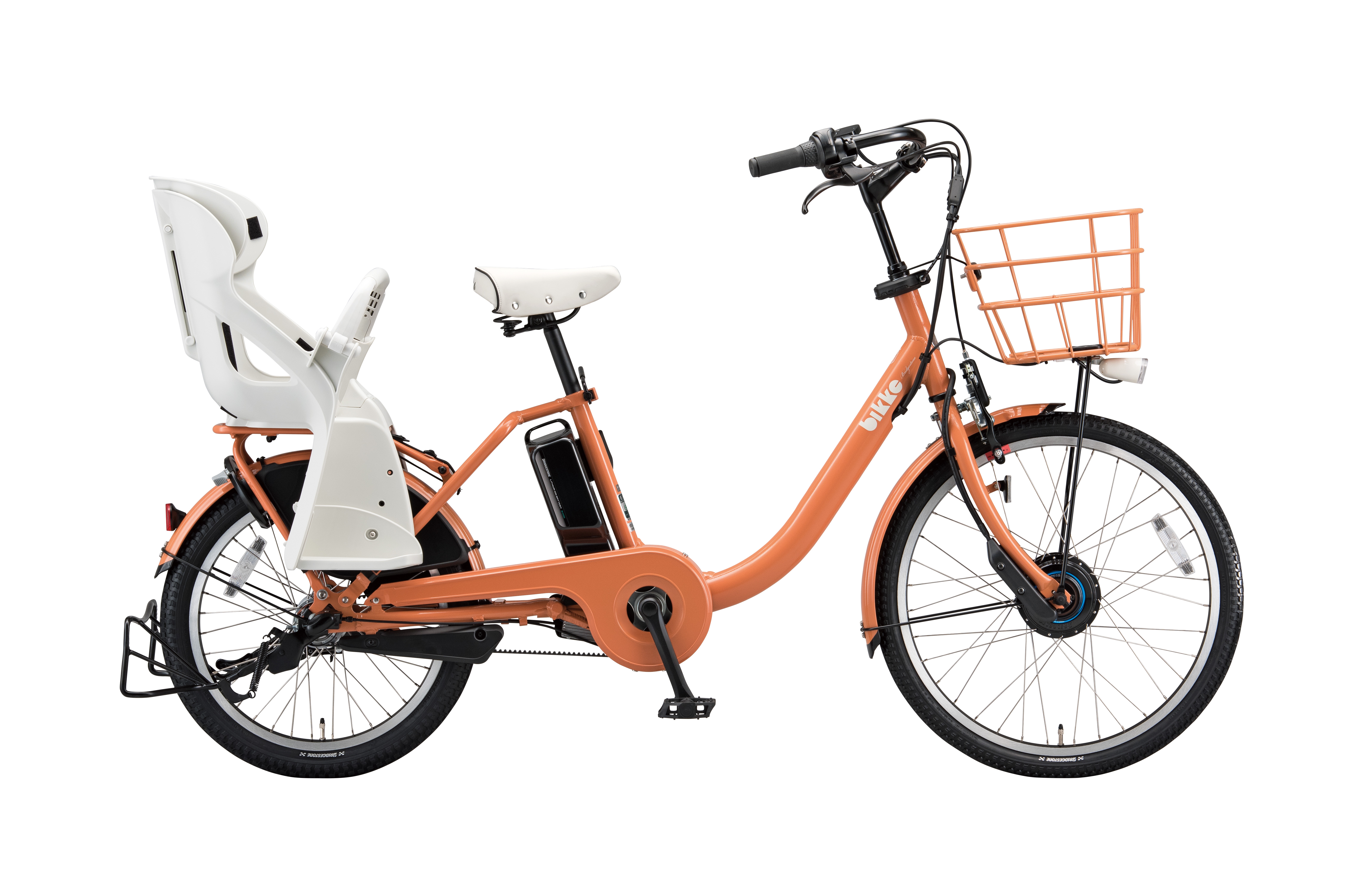 ブリヂストンサイクル「ビッケ モブ dd」両輪駆動の子乗せ電動アシスト