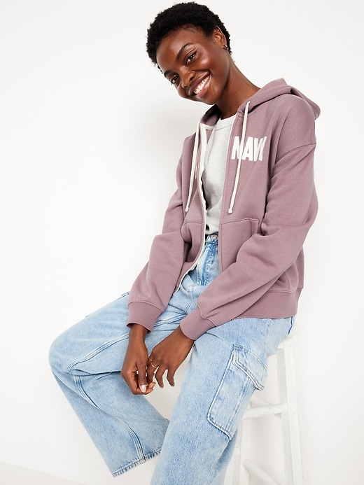 Logo Zip Hoodie Sweatshirt | Old Navy