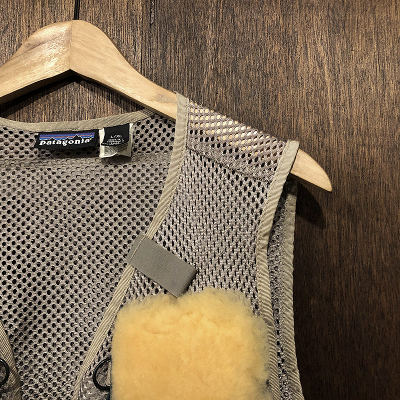 Patagonia Minimalist Fishing Mesh Vest Green Sand L/XL Mint