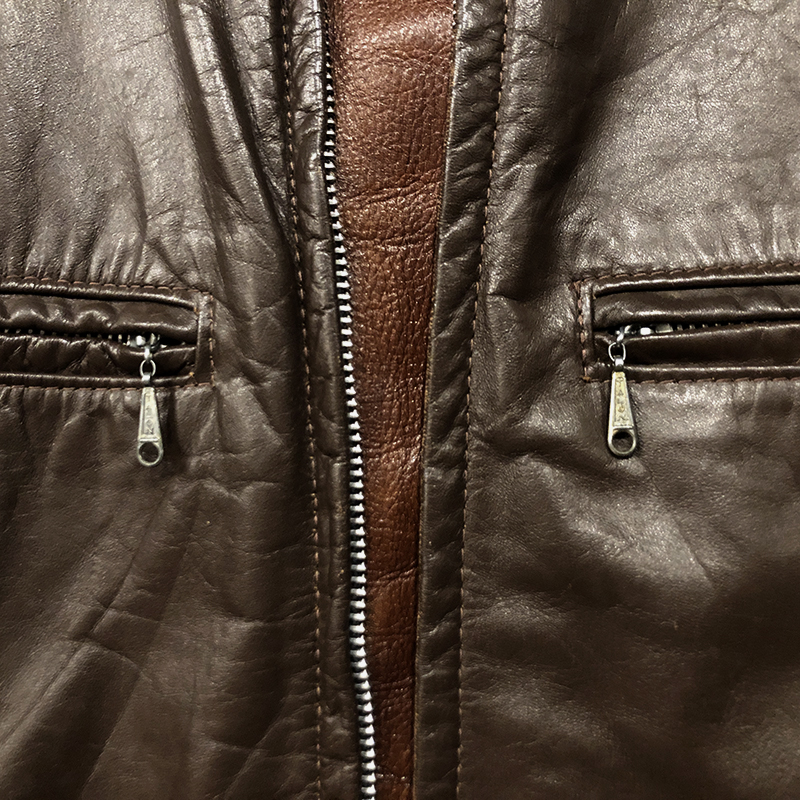 Brooks Single Riders Leather Jacket Dark Brown 34 ブルックス