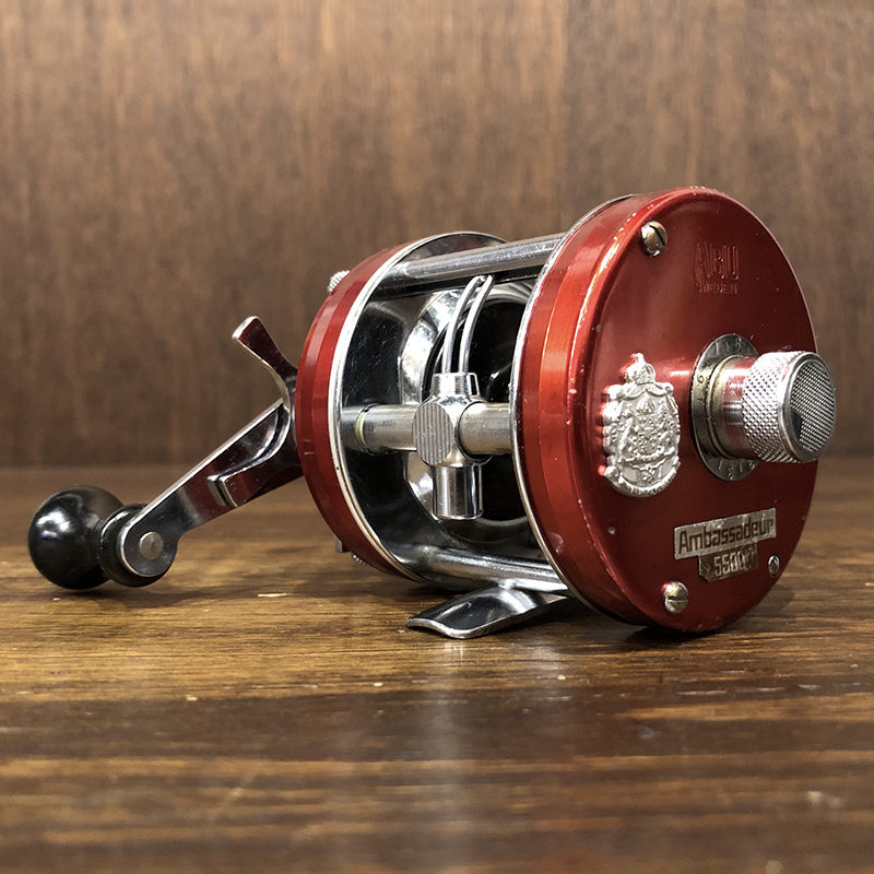 Abu Ambassadeur 5500 Cherry Red New High Speed Bait Casting Reel