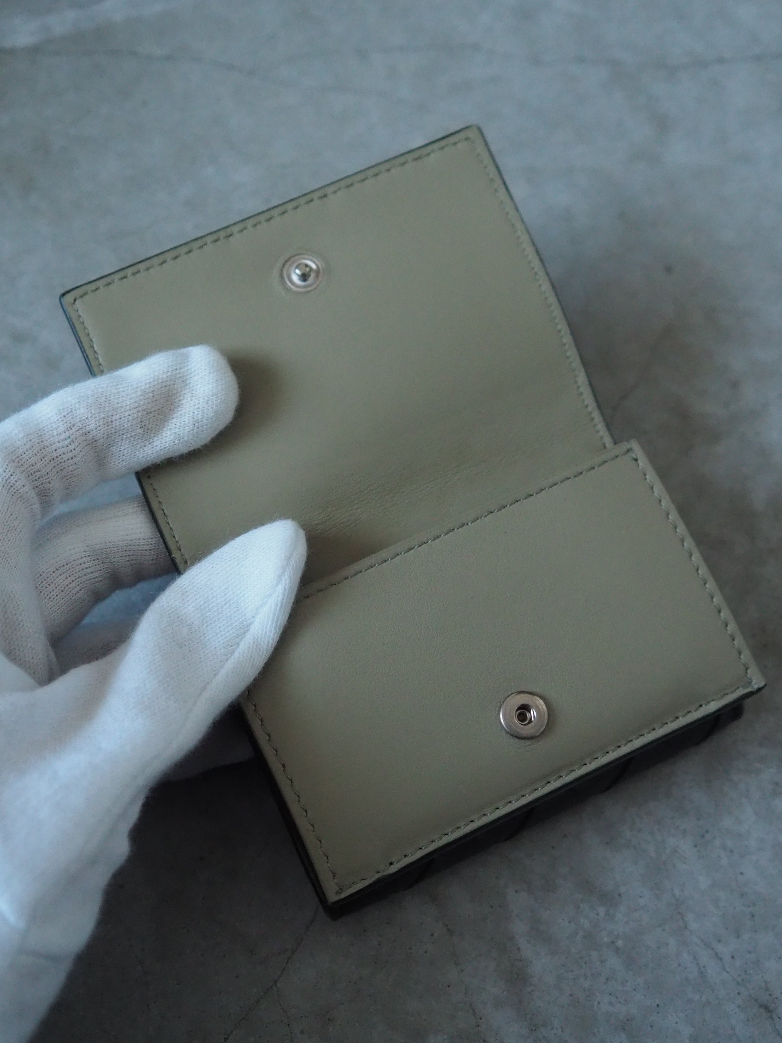 BOTTEGA VENETA マキシイントレチャート ウォレット ミニ 財布 三