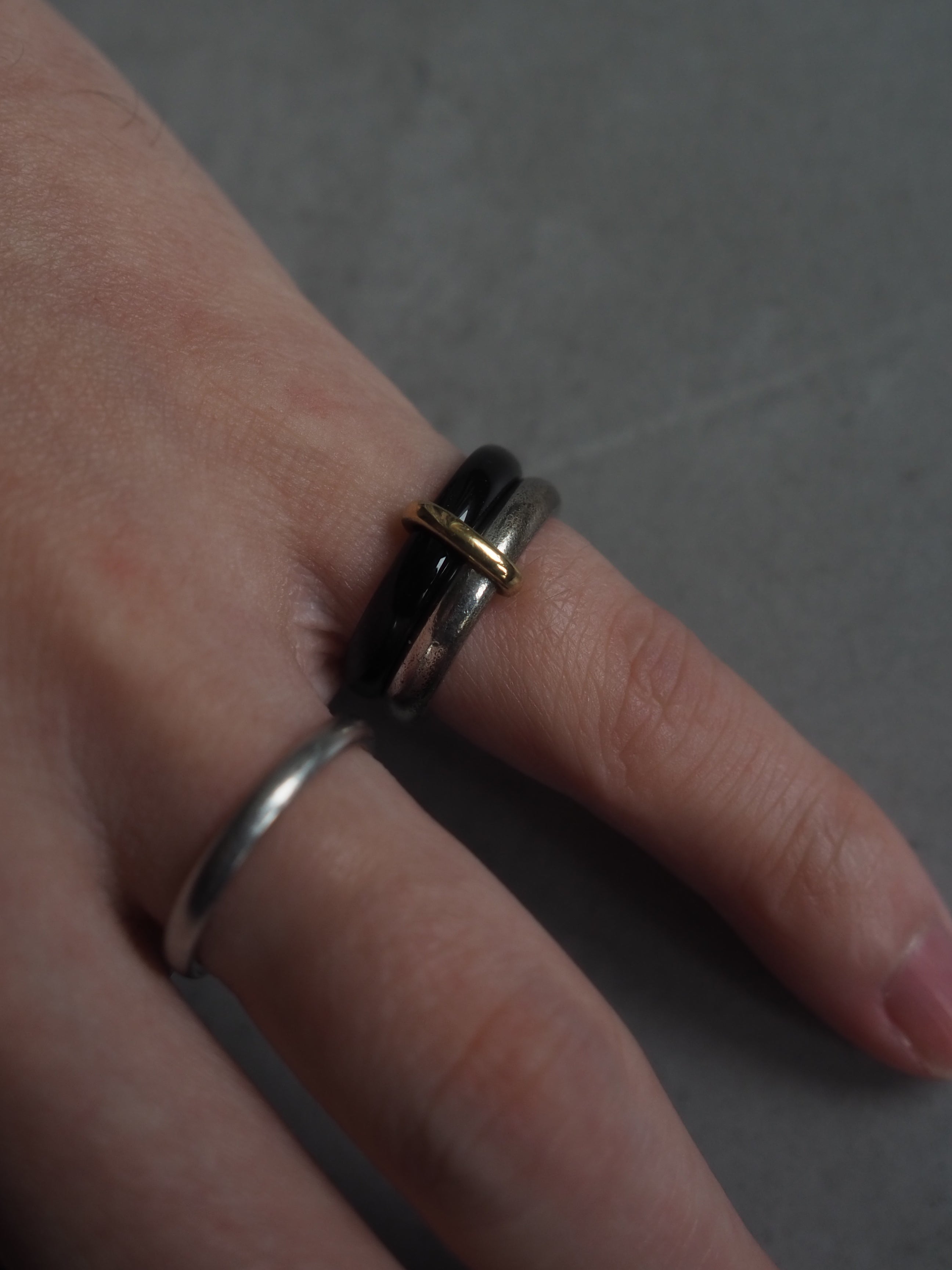 GEORG JENSEN ジョージ ジェンセン シルバー 925 オニキス リング 指輪