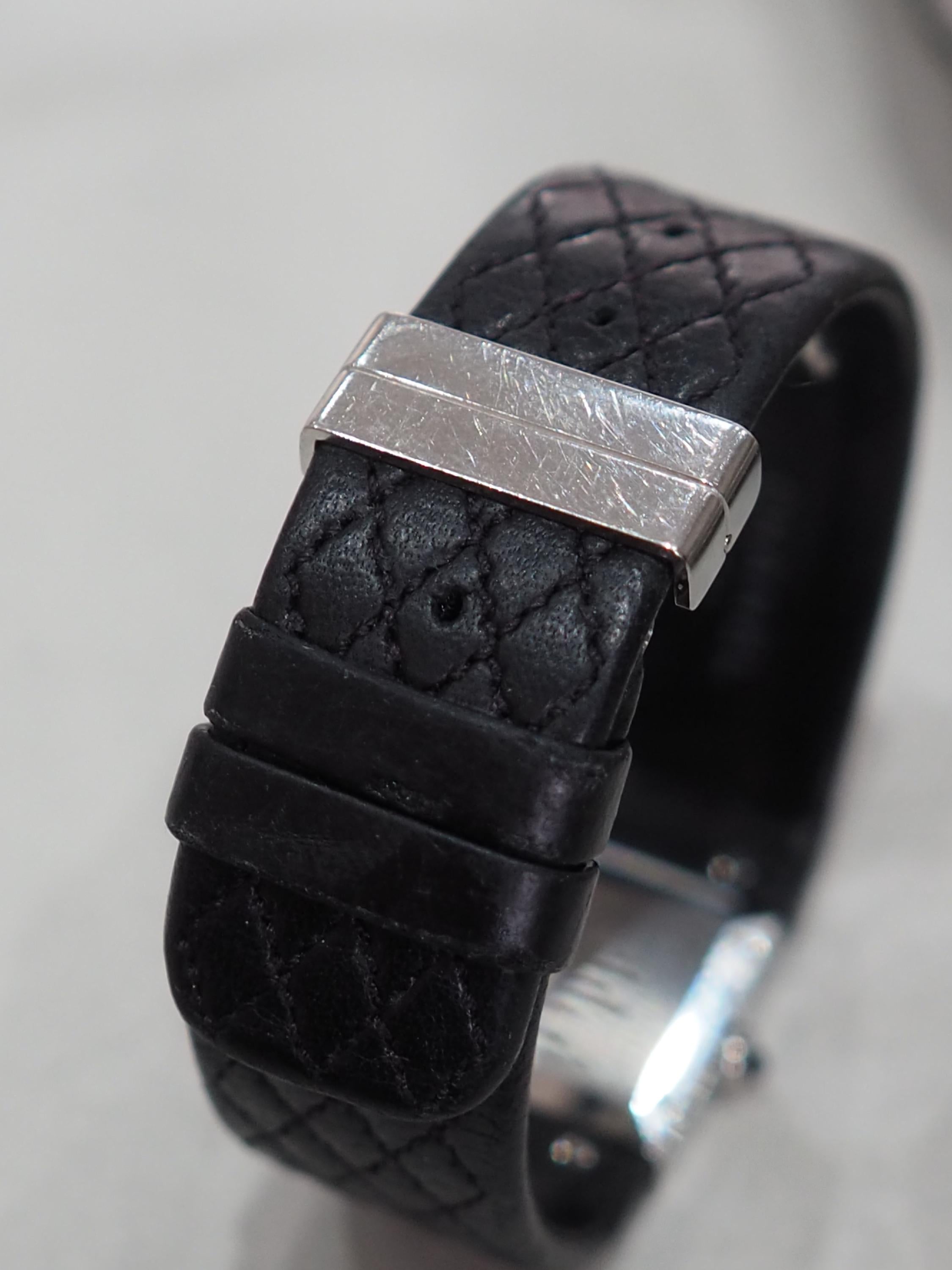 CHANEL シャネル マトラッセ ウォッチ 腕時計 シルバー ブラック