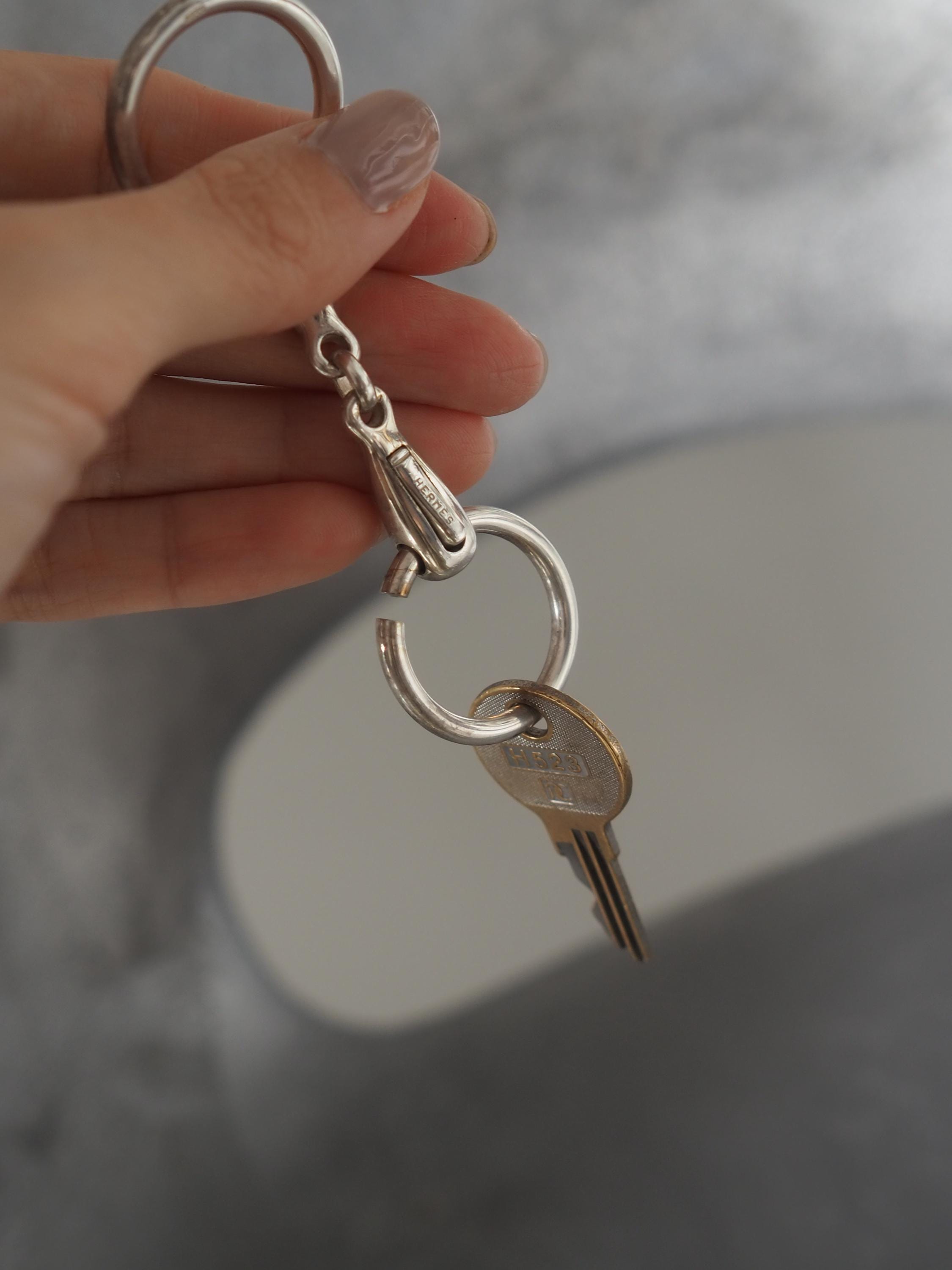 HERMES エルメス ホースビット キーリング キーホルダー シルバー