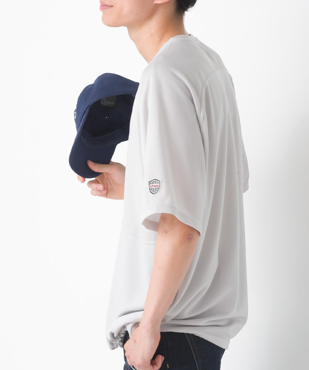 hbB】【Vissel×OMNES】ユニセックス メッシュ半袖Tシャツ ヴィッセル