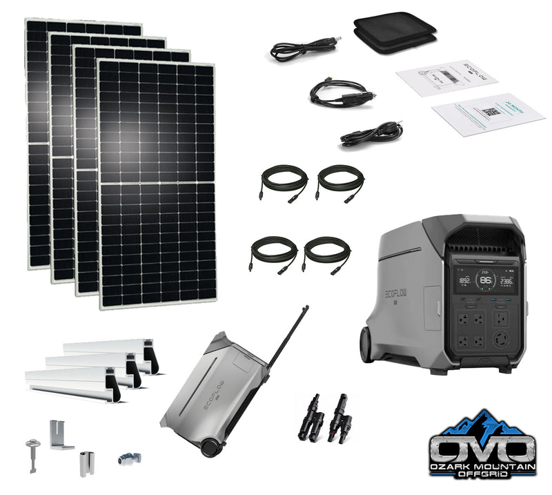 EcoFlow DELTA PRO 3 - 4000 Watt Solar Generator / 4000wH Lithium