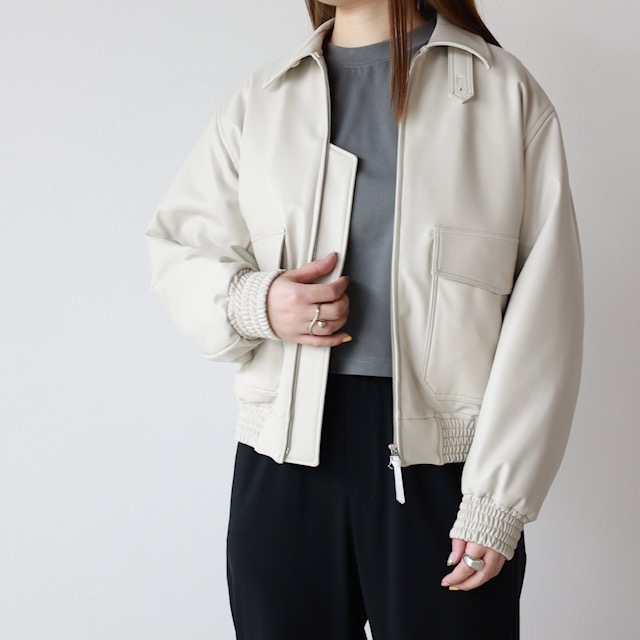 24AW NEW ARRIVAL【HYKE(ハイク)】 ECO-LEATHER JACKET｜パリゴ尾道店