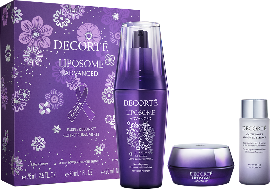 デコルテ】パープルリボンセットのご案内 | ONE FUKUOKA BLDG.｜ワン