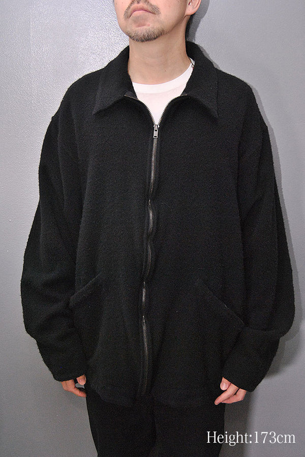 COMOLI 縮絨ウール ジップショートジャケット