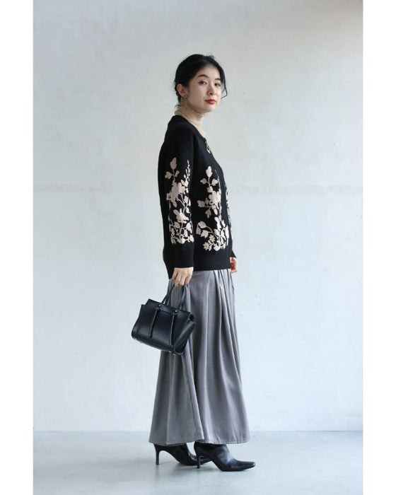 花刺繍咲くジップアップニットブルゾン – ONE PEACE ONLINE