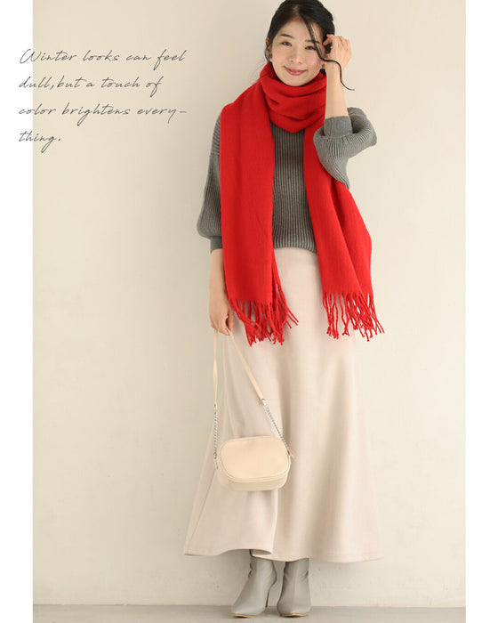 大人の遊び心 冬の顔映え カラーマフラー – ONE PEACE ONLINE