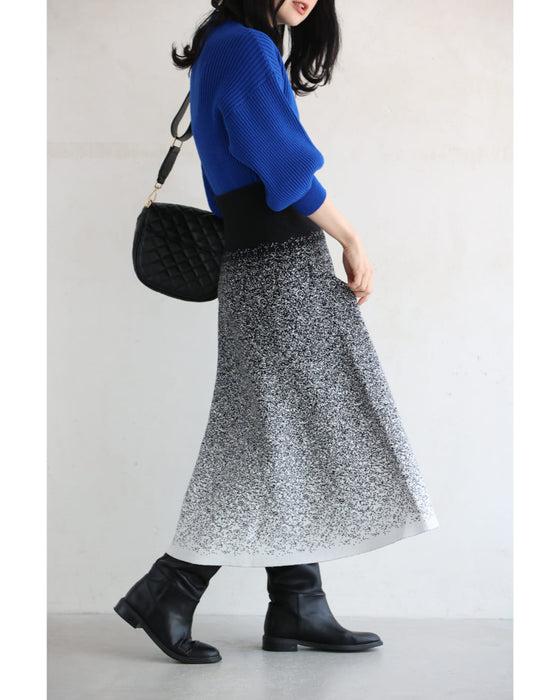 霧がかるミスティーグラデーションニットスカート – ONE PEACE ONLINE