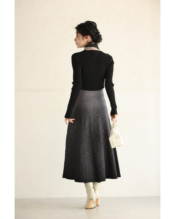 霧がかるミスティーグラデーションニットスカート – ONE PEACE ONLINE