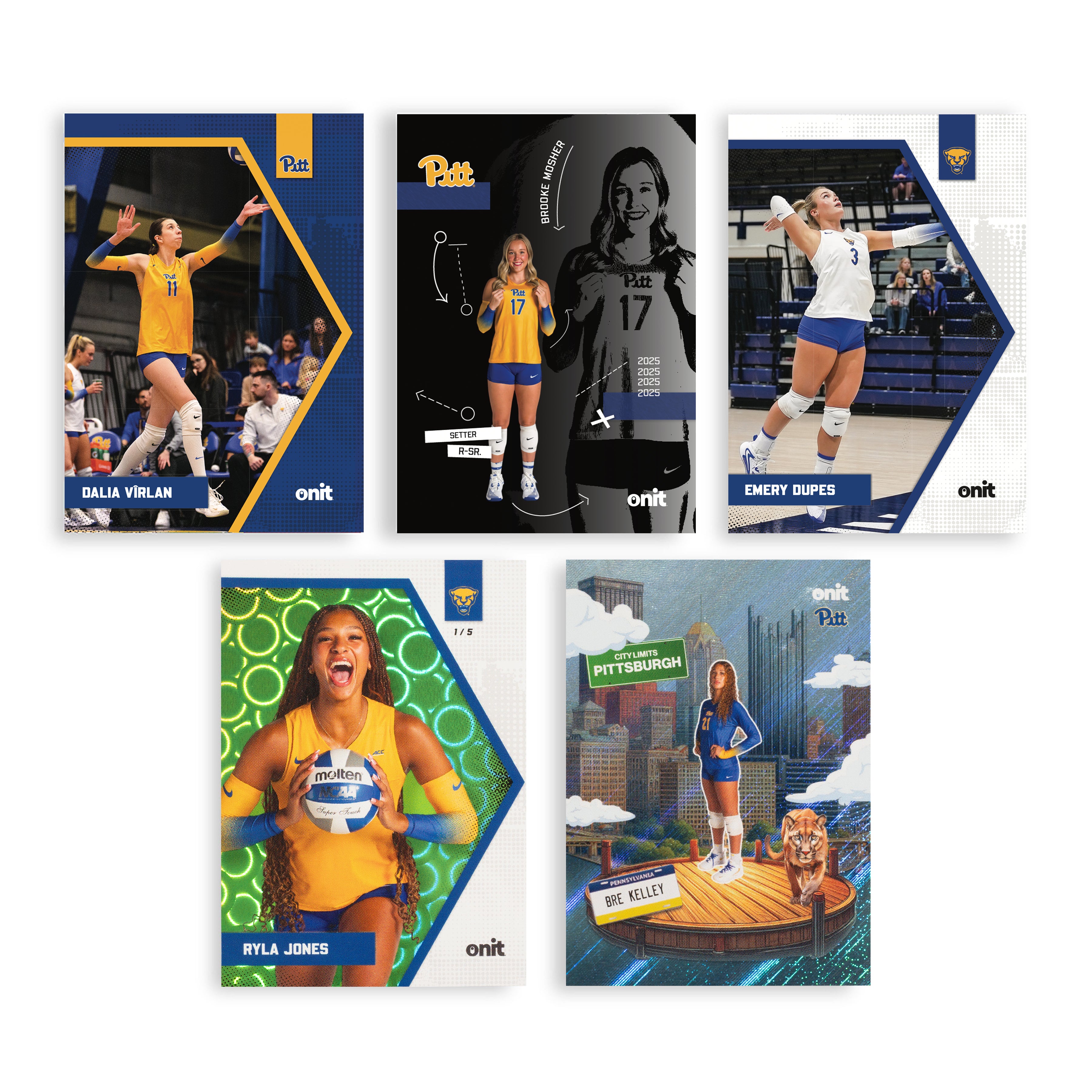 University of Pittsburgh 2025 Volleyball Trading Cards - Platinum Box