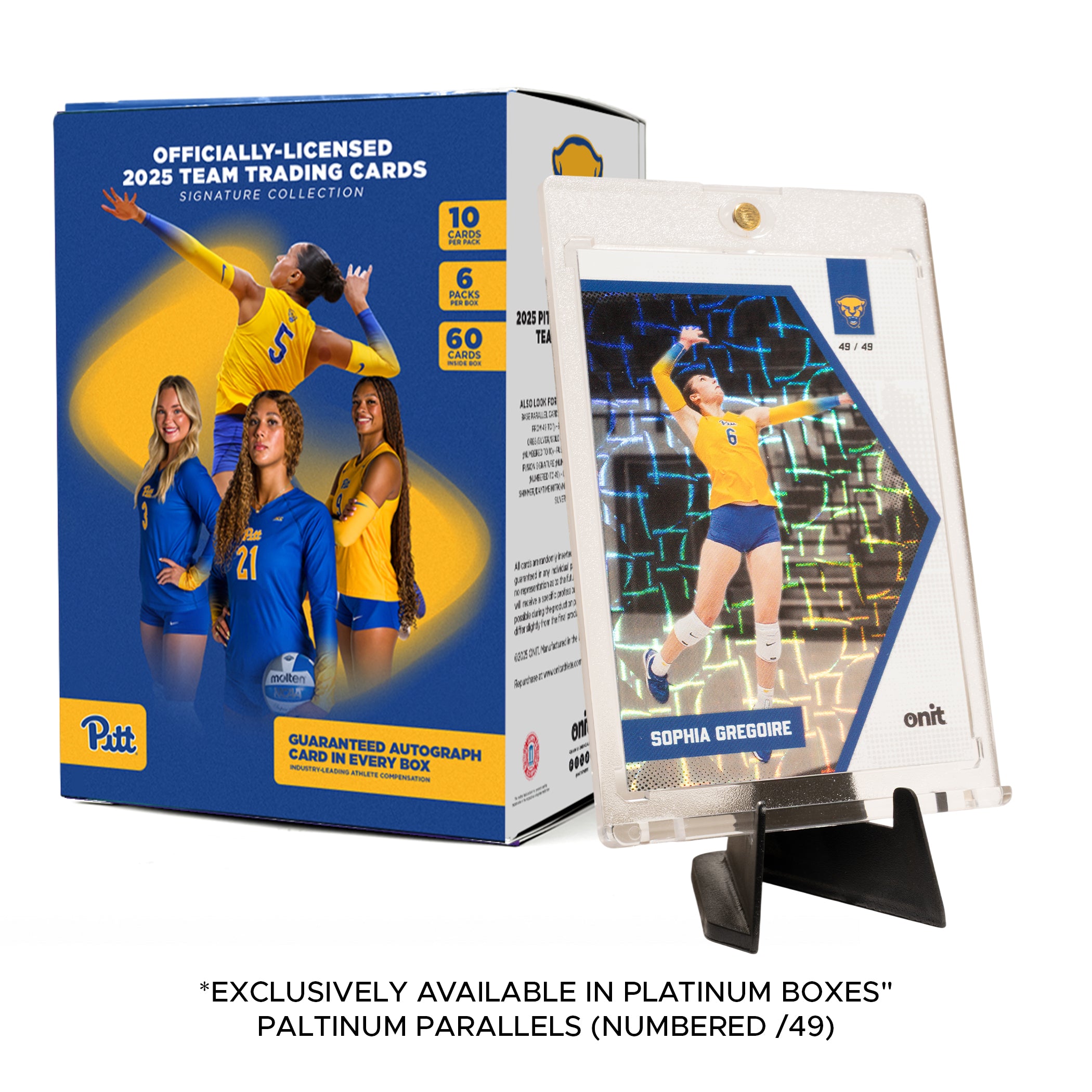 University of Pittsburgh 2025 Volleyball Trading Cards - Platinum Box