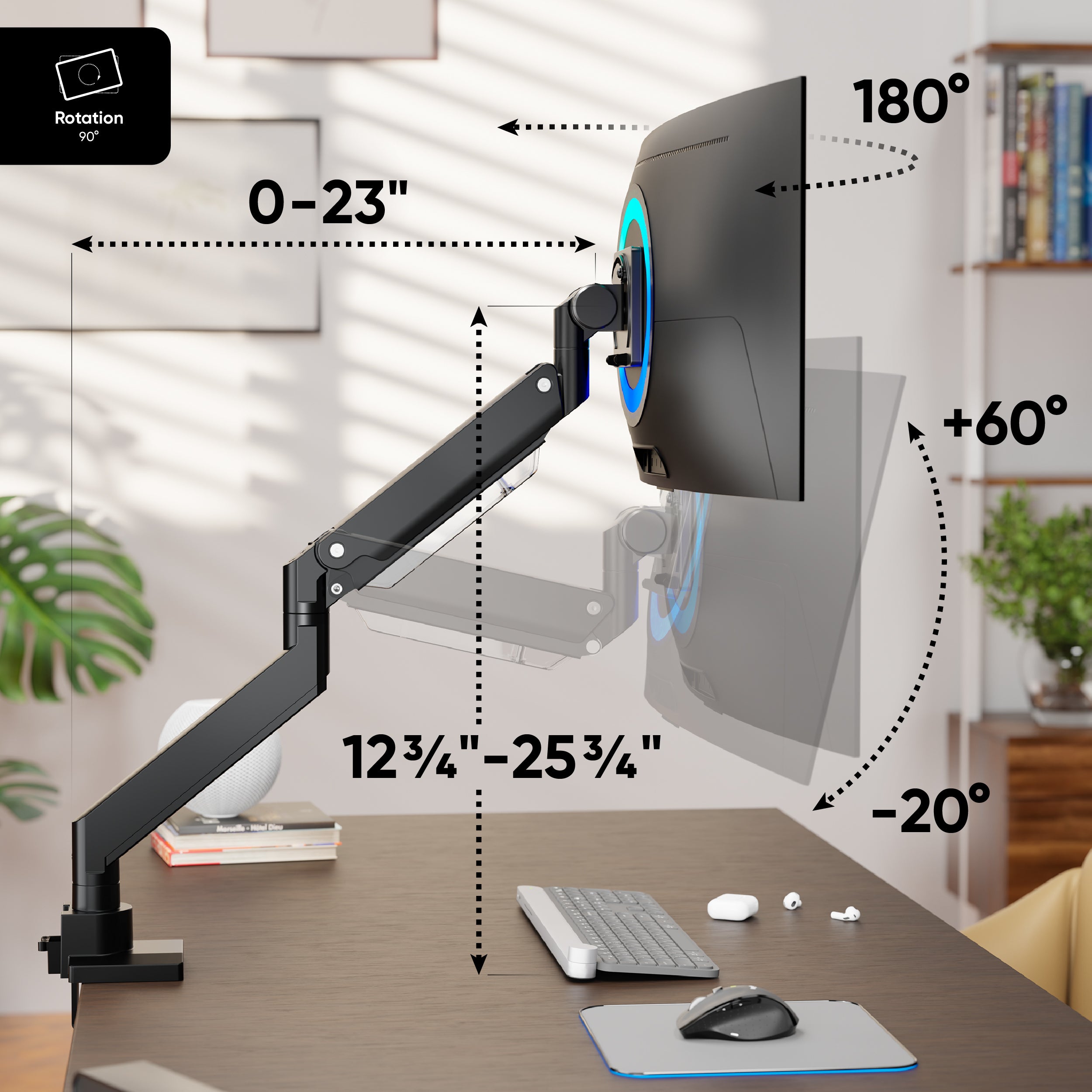 Desk Mount for Monitor 17