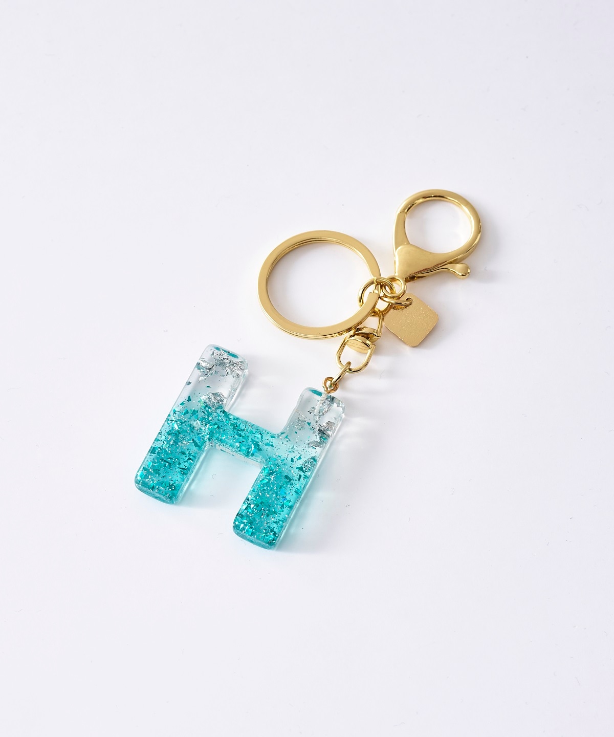 & chouette】カラフルアクリルイニシャルチャームH