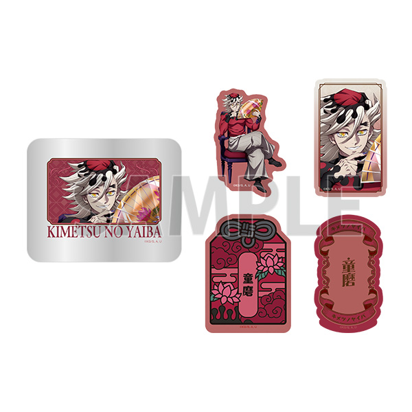 アニメ「鬼滅の刃」 缶入りステッカーセット＜鬼＞（全5種）
