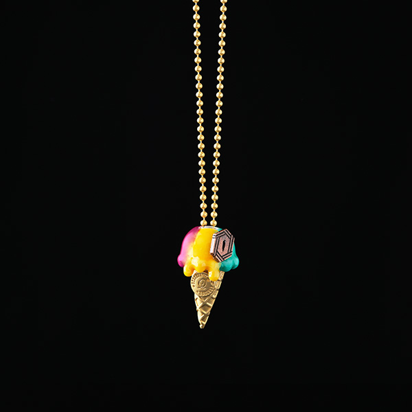Q-pot.×鬼滅の刃 アイスクリームコーンネックレス