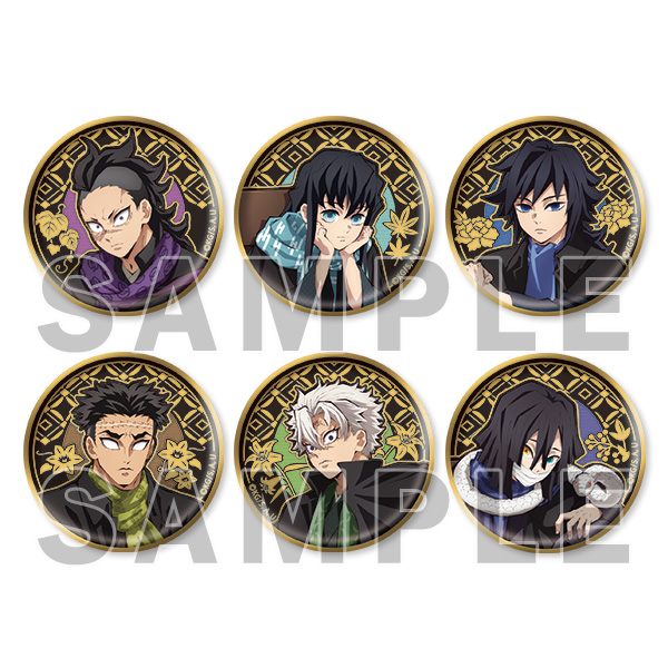 アニメ「鬼滅の刃」レリーフメタル缶バッジ(全6種)