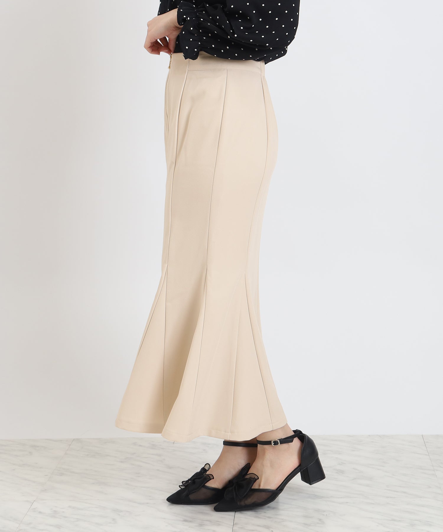 フロントジップマーメイドスカート