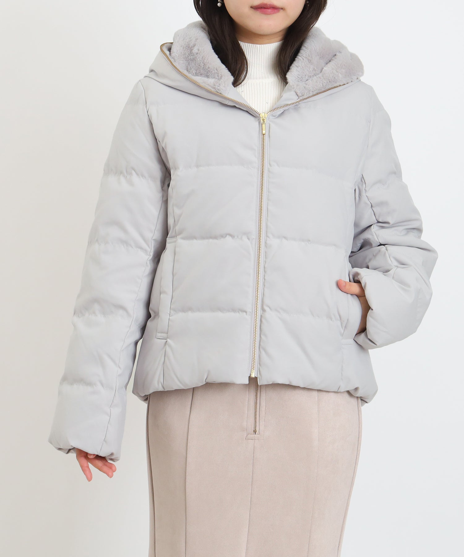 フードファーショートダウン