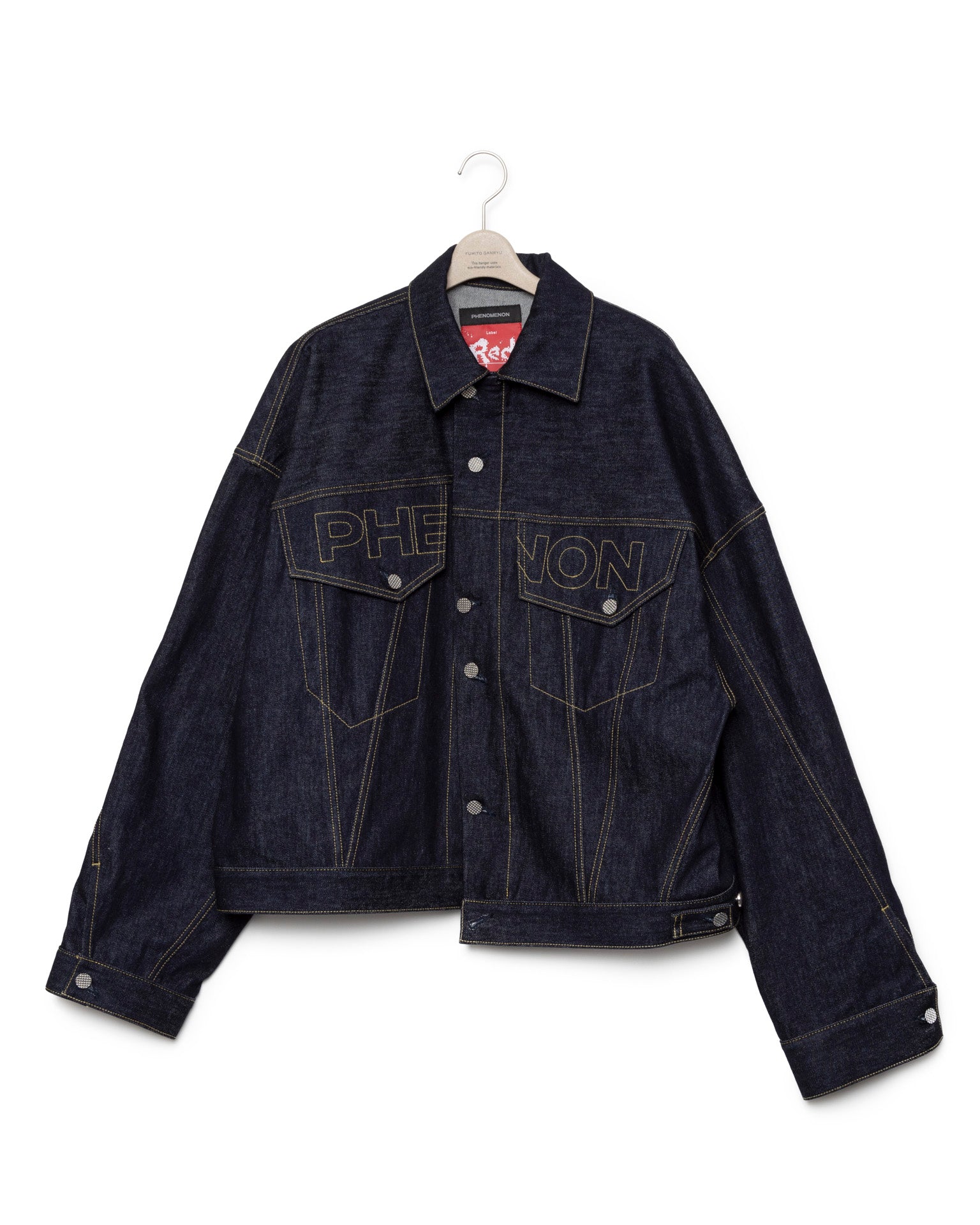 PHENOMENON by FUMITO GANRYU graffiti denim jacket - Indigo