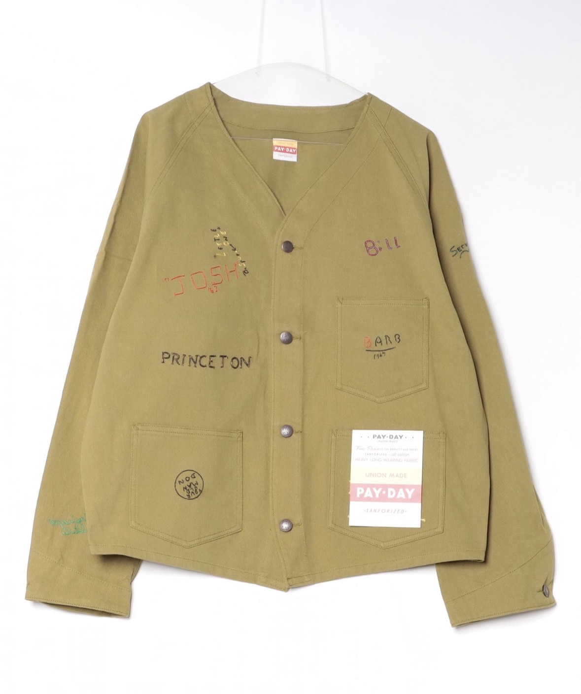 PAYDAY/ペイデイ/別注PAYDAY刺繍ENJNEER JACKET(M OLIVE)｜ ビーバー