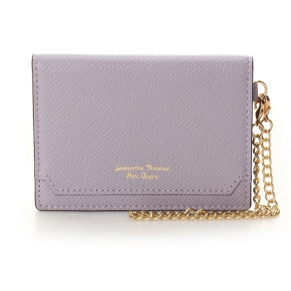 インサイドバイカラー パスケース パープル｜ サマンサタバサ プチ