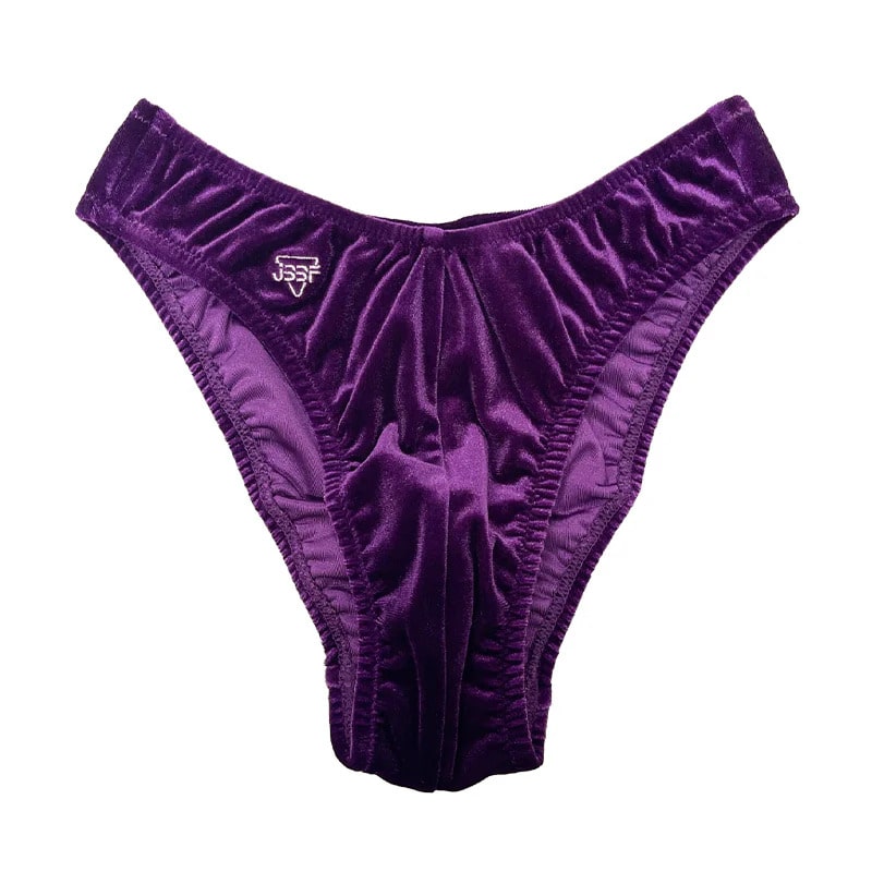 5cm規格】JBBF公認ボディビルポージングトランクス ベロア(XS 黒