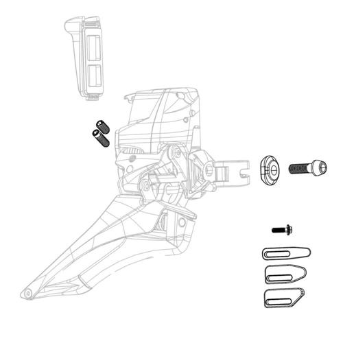 SRAM eTAP フロントディレイラー スペアパーツキット: パーツ