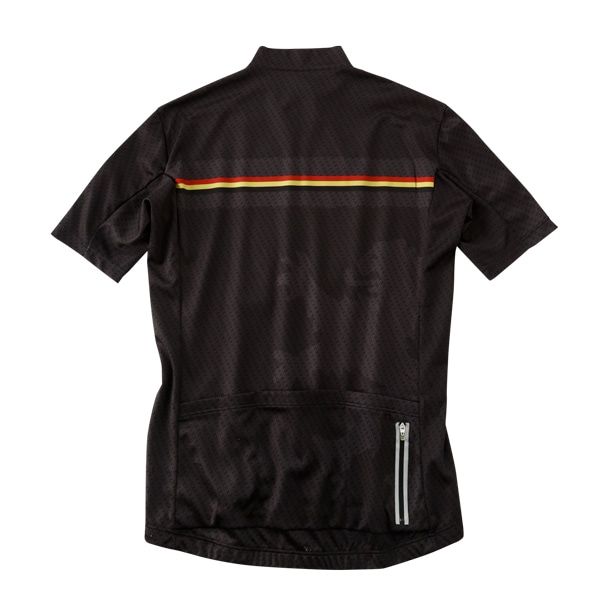 KAPELMUUR(カペルミュール)半袖ジャージ ベルギーライン ブラック M