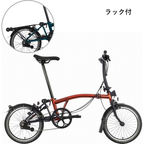 ブロンプトP line 4速ミッドナイトブラック クロモリ➕一部チタン