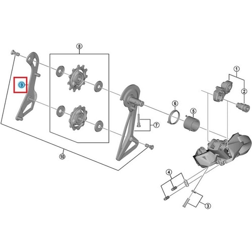 SHIMANO SMALL ( シマノ ) リペアパーツ RD-R9150 インナープレート