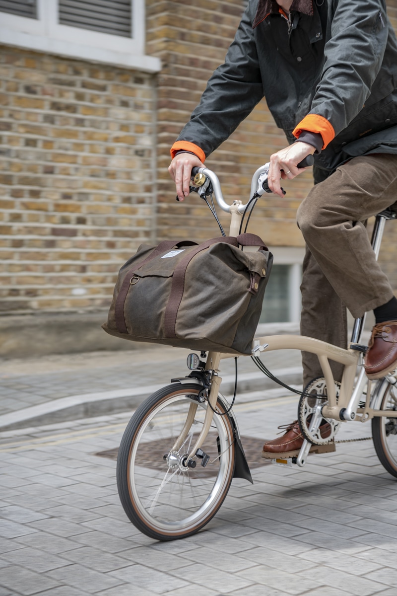 BROMPTON ( ブロンプトン ) フレームバッグ ×BARBOUR (バブアー ) WAX