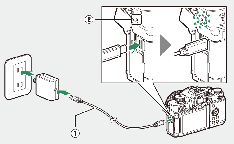 バッテリーを充電する