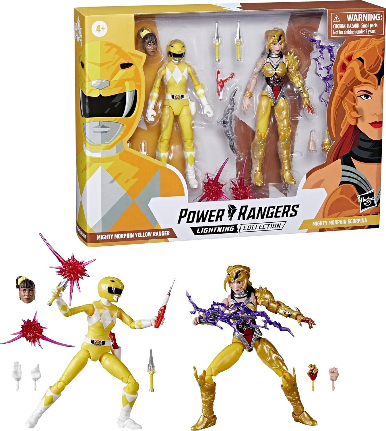 Power Rangers Lightning Collection MIGHTY MORPHIN YELLOW RANGER vs