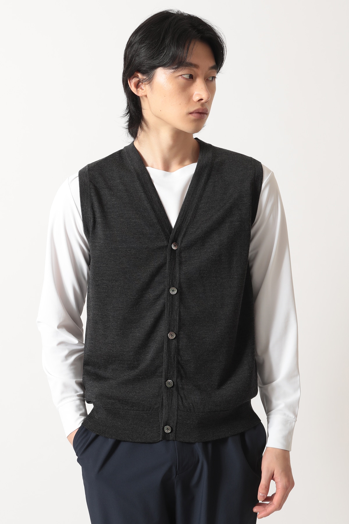 スーパーファインメリノ ニットベスト A52N169723｜DAKS（ダックス