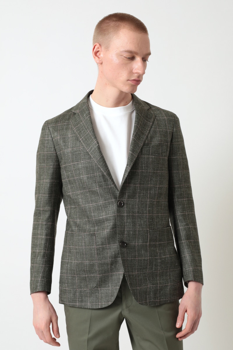 ウインドペンチェックシルクブレンドジャケット｜DAKS（ダックス）公式