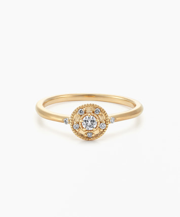 白石麻衣さん着用】K18YG ダイヤモンド リング ＜ “Wish upon a star